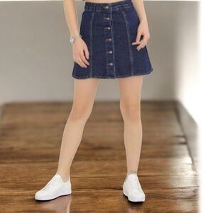 H&M Blue Denim Skirt